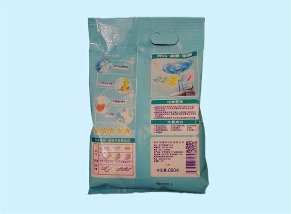 多佳宝680g香水皂粉 反面